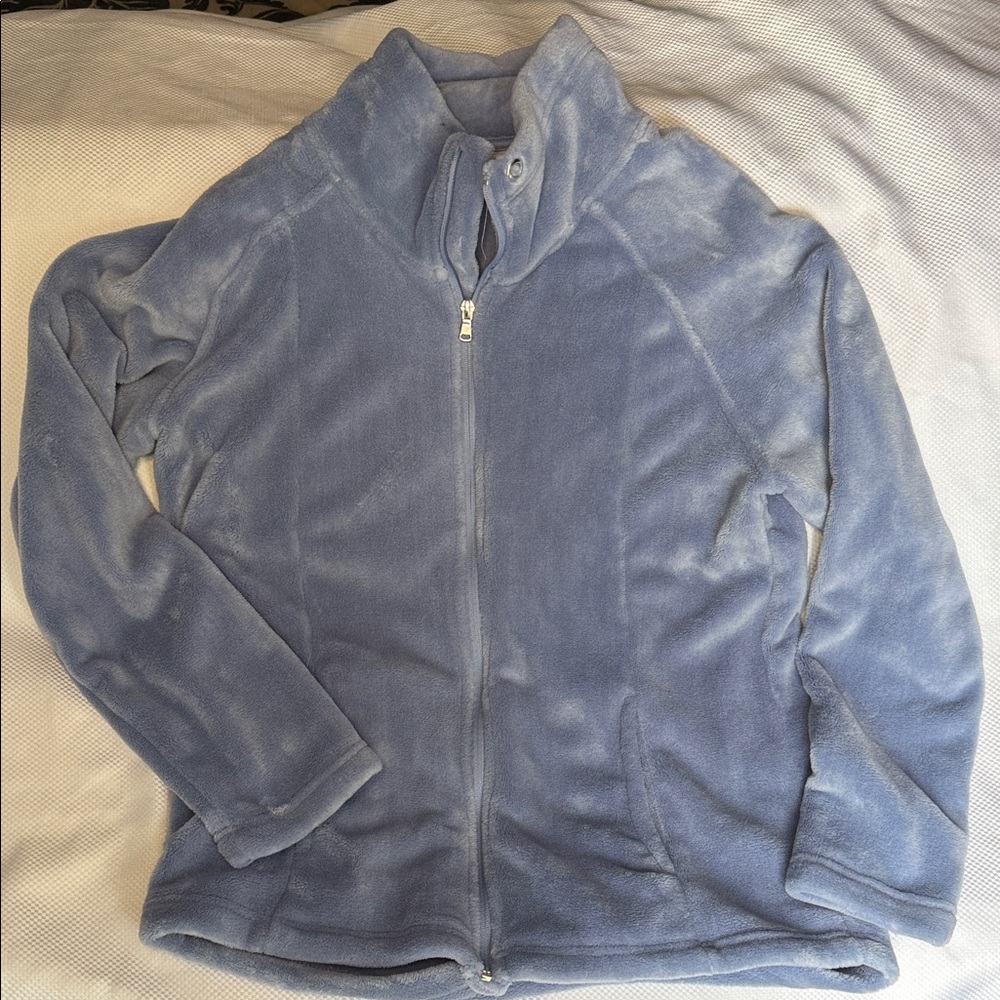 Fresh - Soft Light Blue Zip-Up Jacket - Large